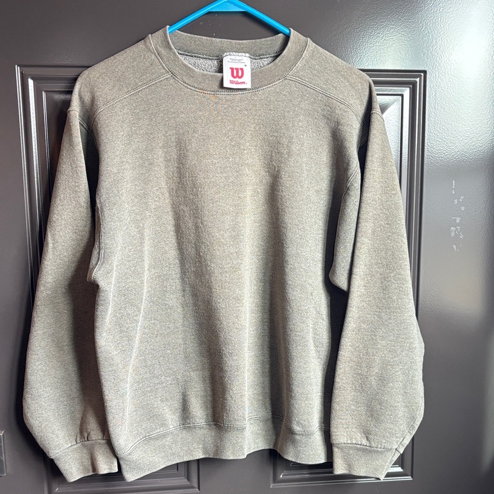 Vintage Wilson olive green Crewneck Sweater for Men size medium